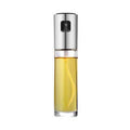 100ml glass oil and vinegar spray bottle with silver stainless steel cap