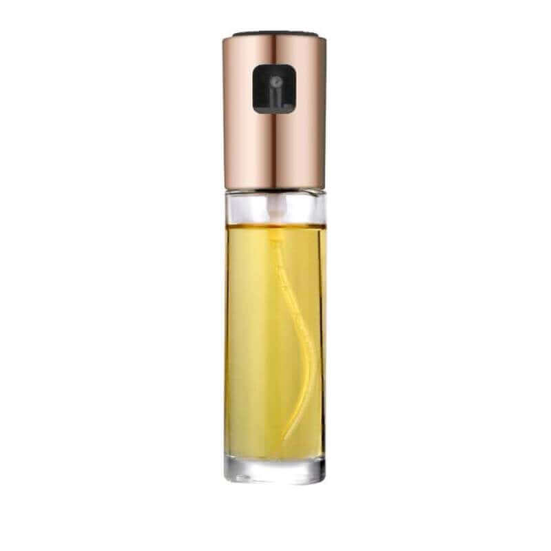 100ml Glass Oil & Vinegar Spray Bottle - Leak-Proof Mist Sprayer for Cooking, Salads & BBQ - Stainless Steel Cap