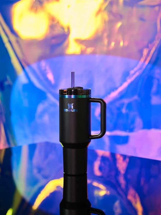 FlowState 40oz Insulated Tumbler with Handle - Double-Wall Vacuum Travel Mug - Cup Holder Friendly Hot & Cold Beverage Cup
