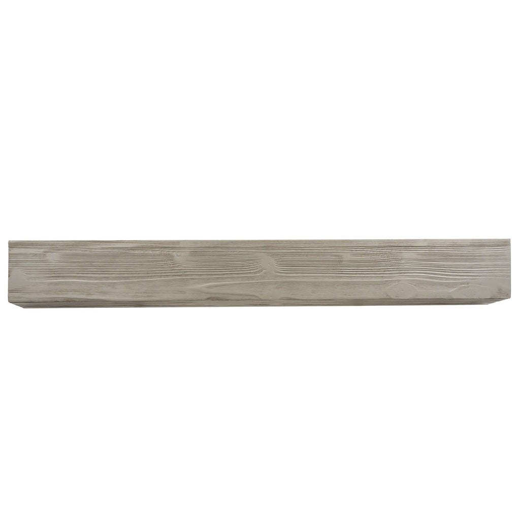 72-inch rustic solid wood mantel, a floating wall-mounted shelf made from cedar wood for country style decor.