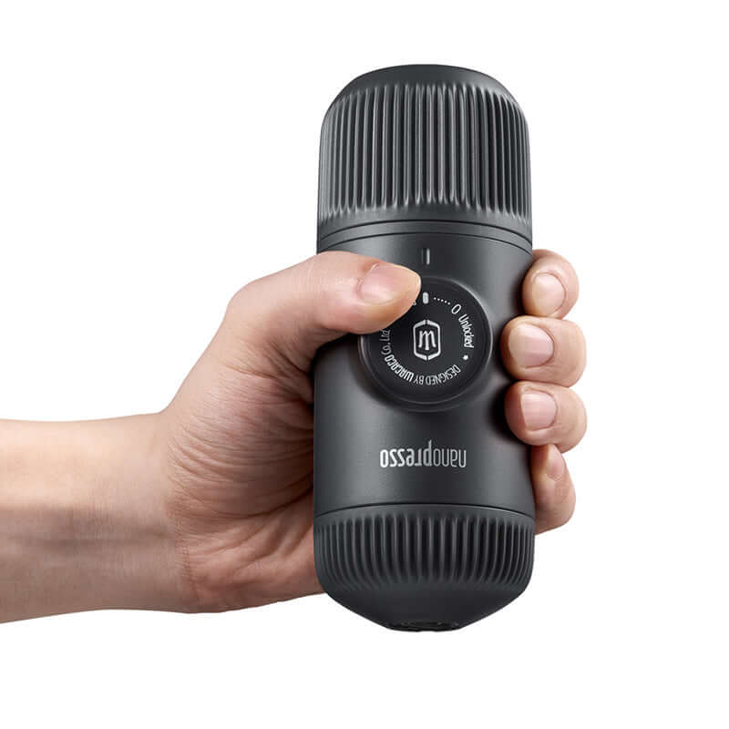 WACACO Minipresso GR Portable Espresso Machine - Hand Powered Manual Coffee Maker - Lightweight Travel Espresso Device