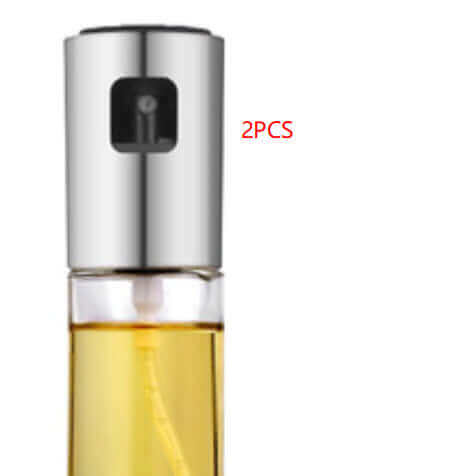 100ml Glass Oil & Vinegar Spray Bottle - Leak-Proof Mist Sprayer for Cooking, Salads & BBQ - Stainless Steel Cap