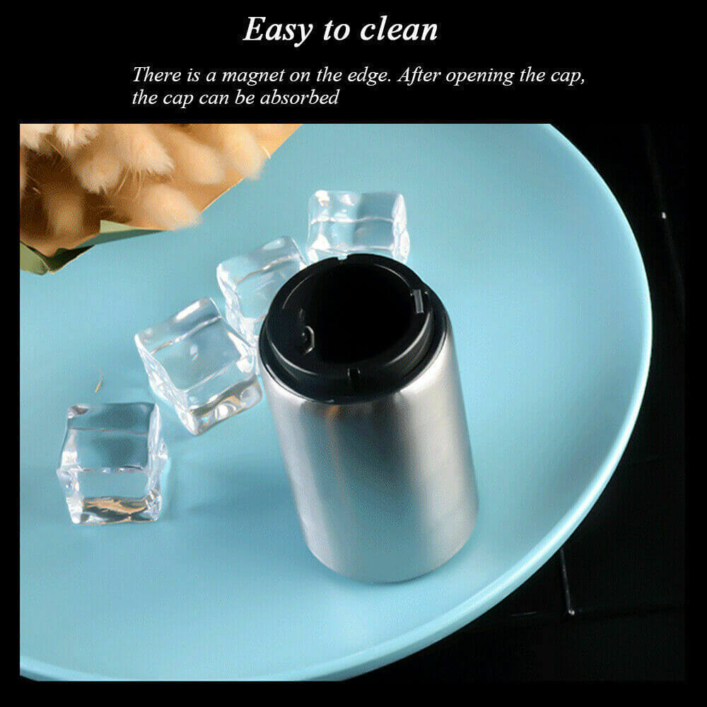 SwiftPop Automatic Magnetic Bottle Opener - Stainless Steel Push-Down Beer Opener - Portable Bar Accessory & Gift for Enthusiasts