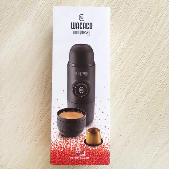 WACACO Minipresso GR Portable Espresso Machine - Hand Powered Manual Coffee Maker - Lightweight Travel Espresso Device
