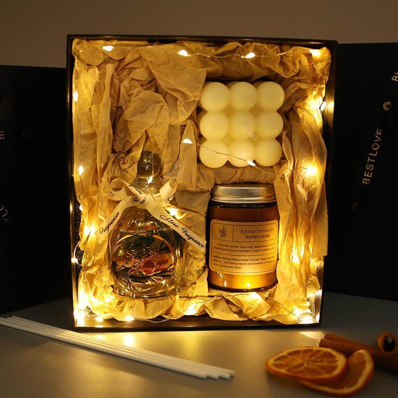 Premium perfume-inspired aroma oils and candles for home relaxation