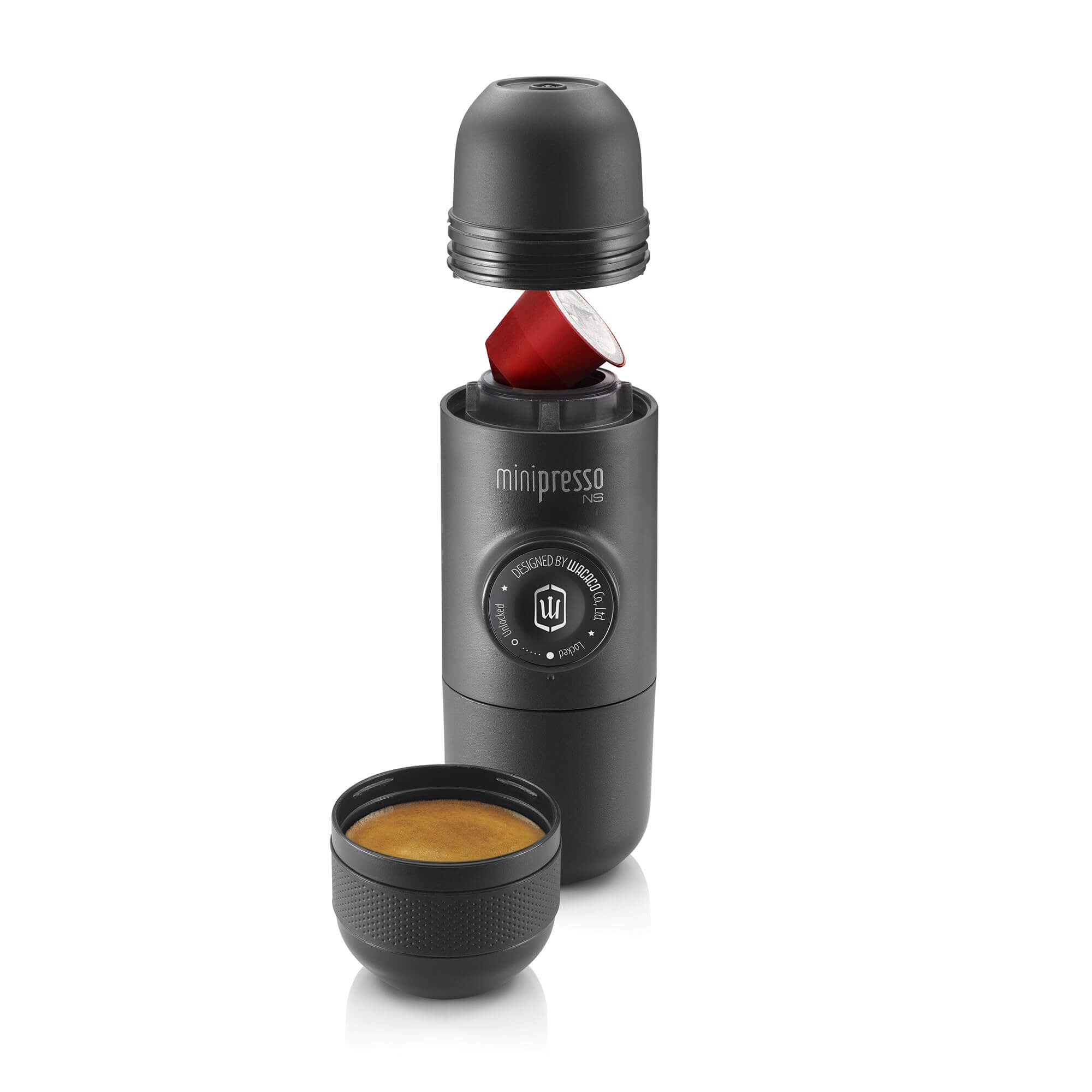 WACACO Minipresso NS portable manual espresso machine for Nespresso capsules