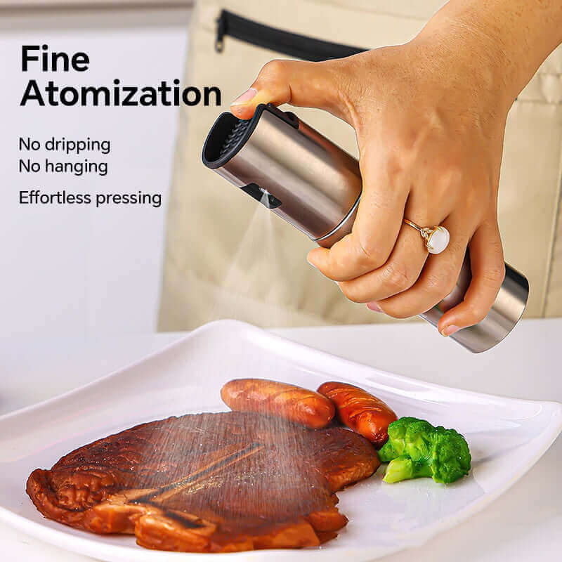 Fine oil mist sprayer for air fryer and low-calorie meal prep
