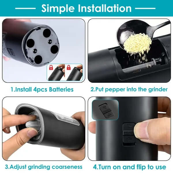 Adjustable ceramic grinding core for fine and coarse pepper particles