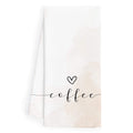 Ultra-soft chenille coffee kitchen towel with outstanding absorbency in classic coffee color