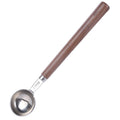 Handcrafted acacia wood long handle coffee scoop with 1 tablespoon capacity